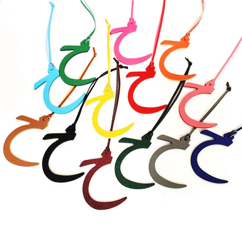 Брелок для рюкзака из натуральной кожи с надписью арабский алфавит | Багаж и