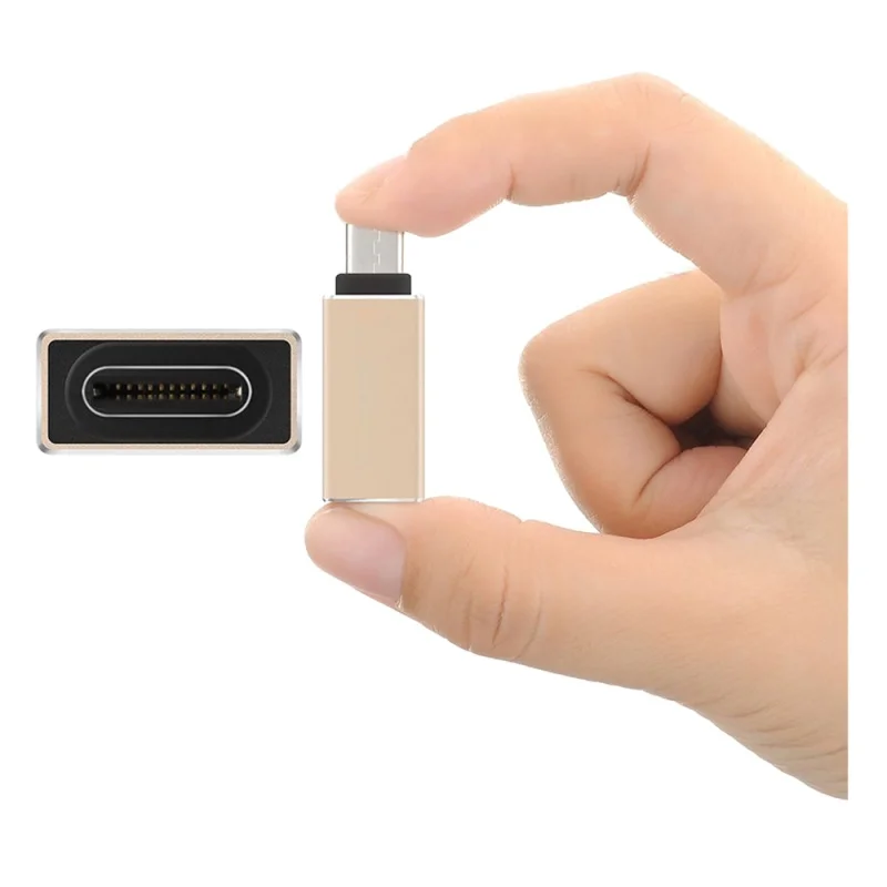 Адаптер USB C type 3 1 A 0 конвертер Папа мама золотой|Соединители| |
