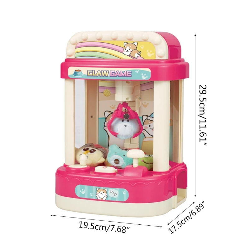 

T8ND 1Set Claw Machine Musical Prize Claw Toy for Baby Girl Interactive Catcher Toy