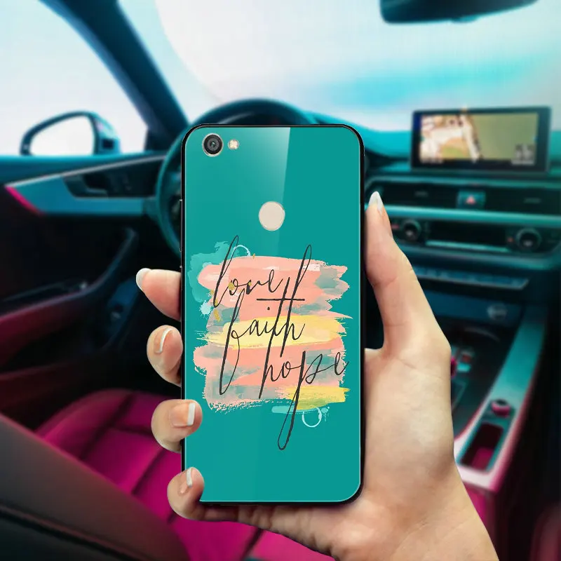 Faith Hope Love Tempered Glass Transparence Phone Cases for Xiaomi Mi Redmi Note 4 4X 5 5A 6 7 7A 8 8A 9 SE Pro Lite Bags | Мобильные