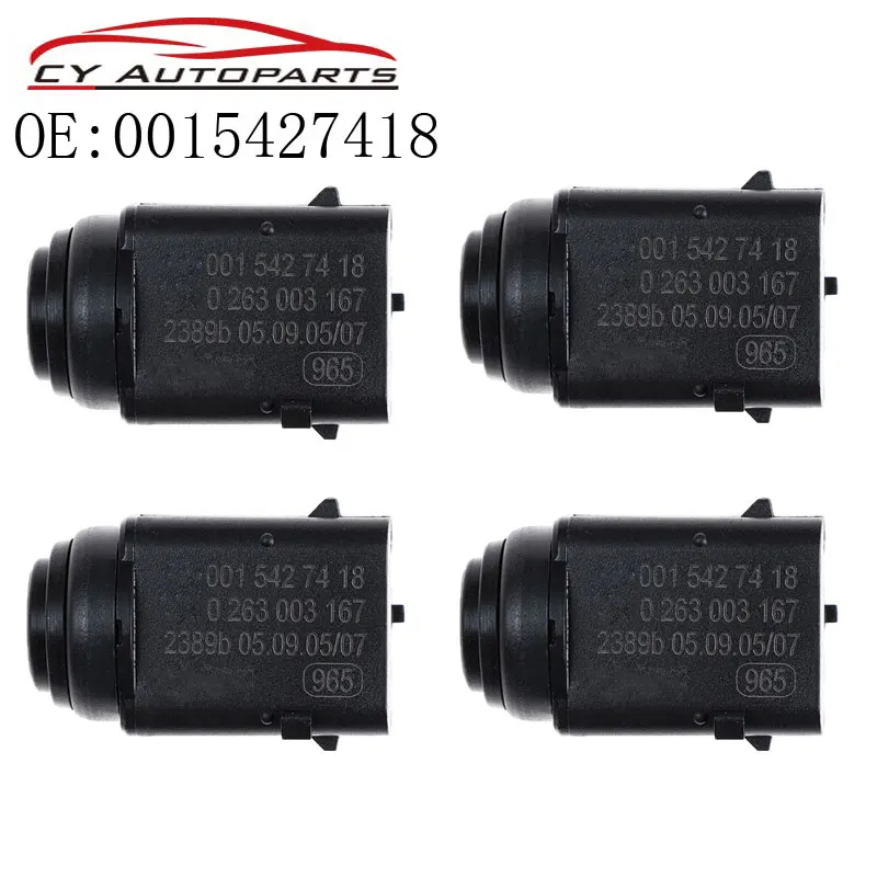 Датчик парковочного расстояния YAOPEI 4 шт. датчик PDC 0015427418 для Mercedes Benz W203 W209 W210 W211 W220