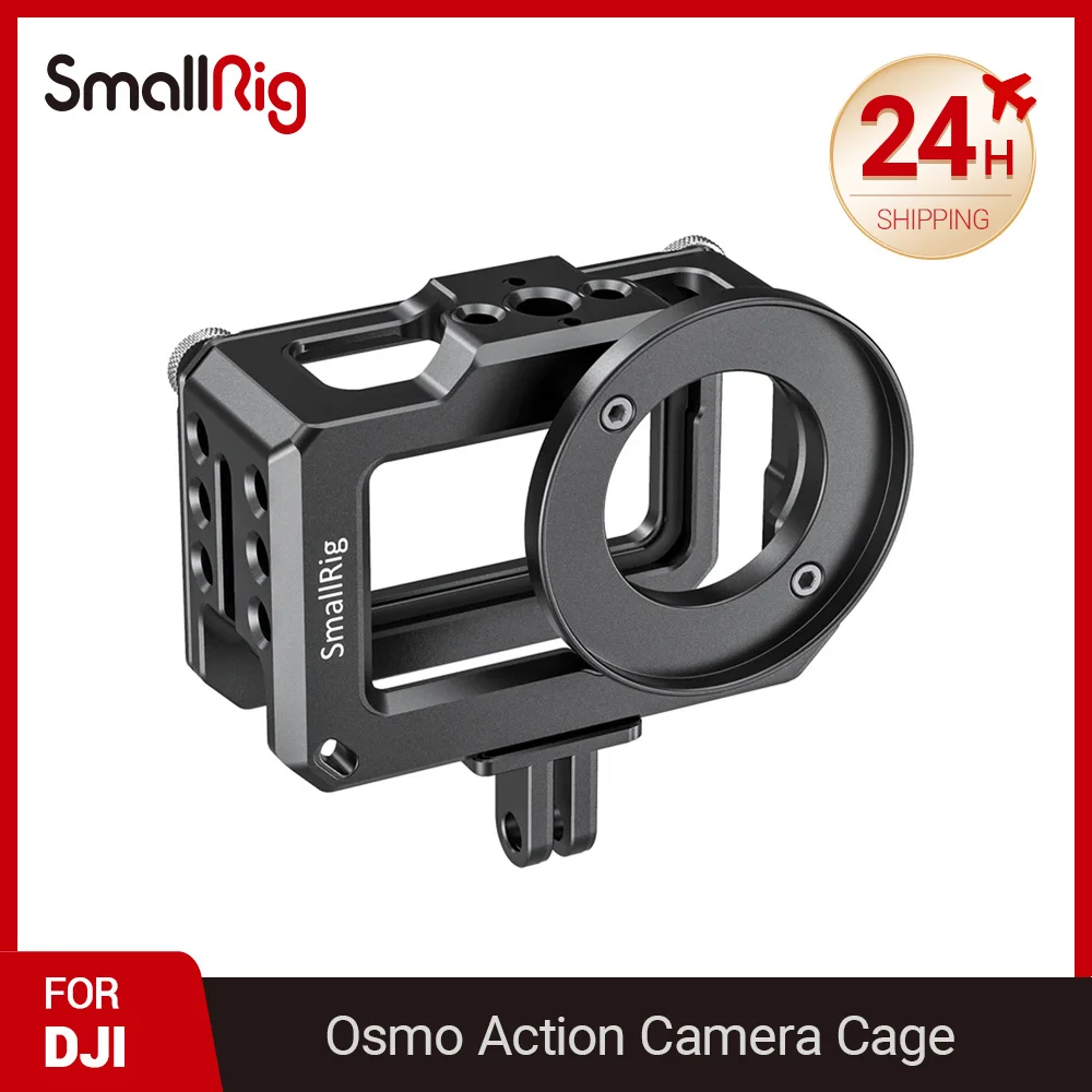 

SmallRig DSLR Camera Cage for DJI Osmo Action Feature With 1/4 Thread 3/8 Arri Locating Thread Holes For DIY Options CVD2360