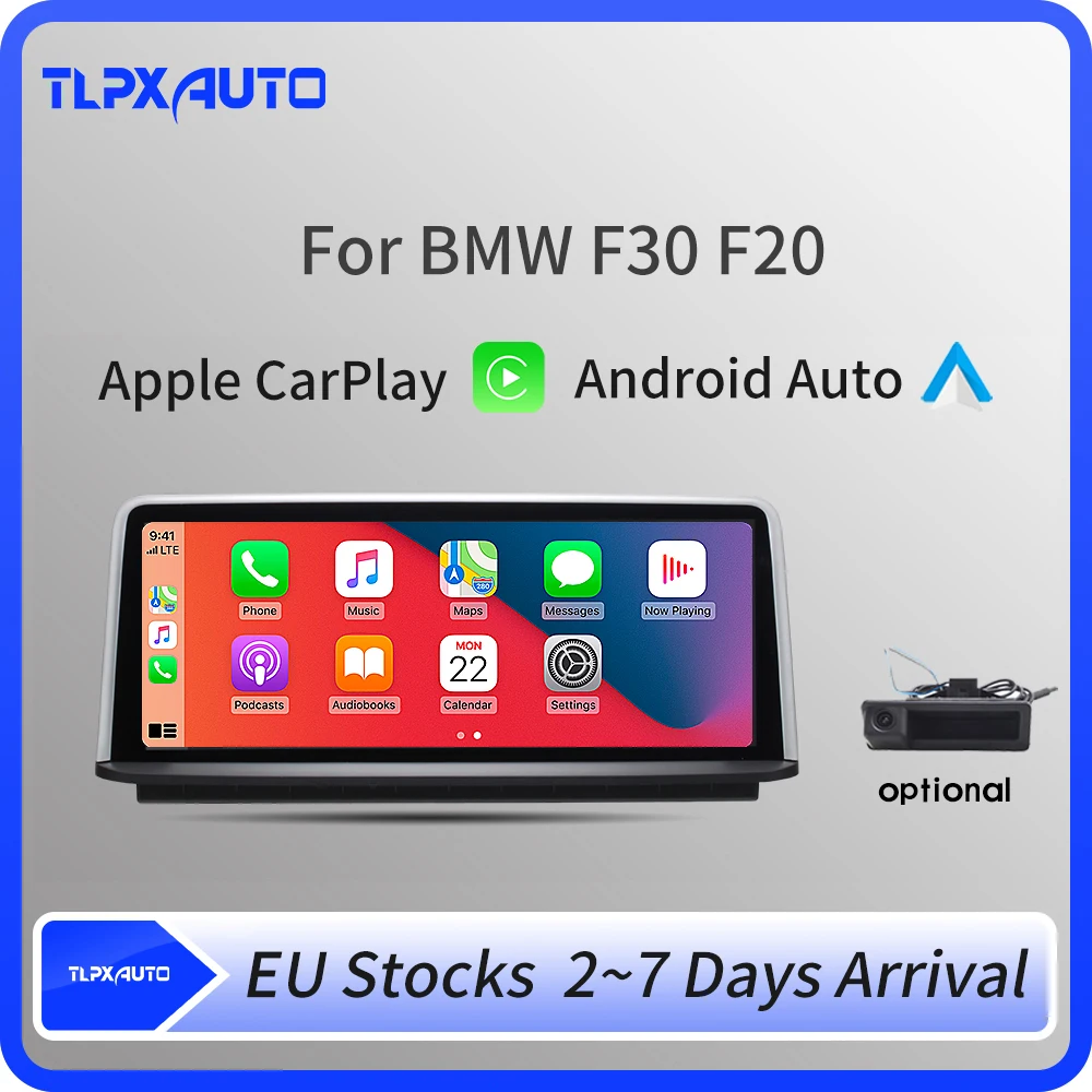 저렴한 무선 카플레이 안드로이드 오토 카 멀티미디어 디스플레이 화면, BMW 시리즈 1 2 3 4 F20 F21 F22 F30 F31 F32 F33 F34 F36 용