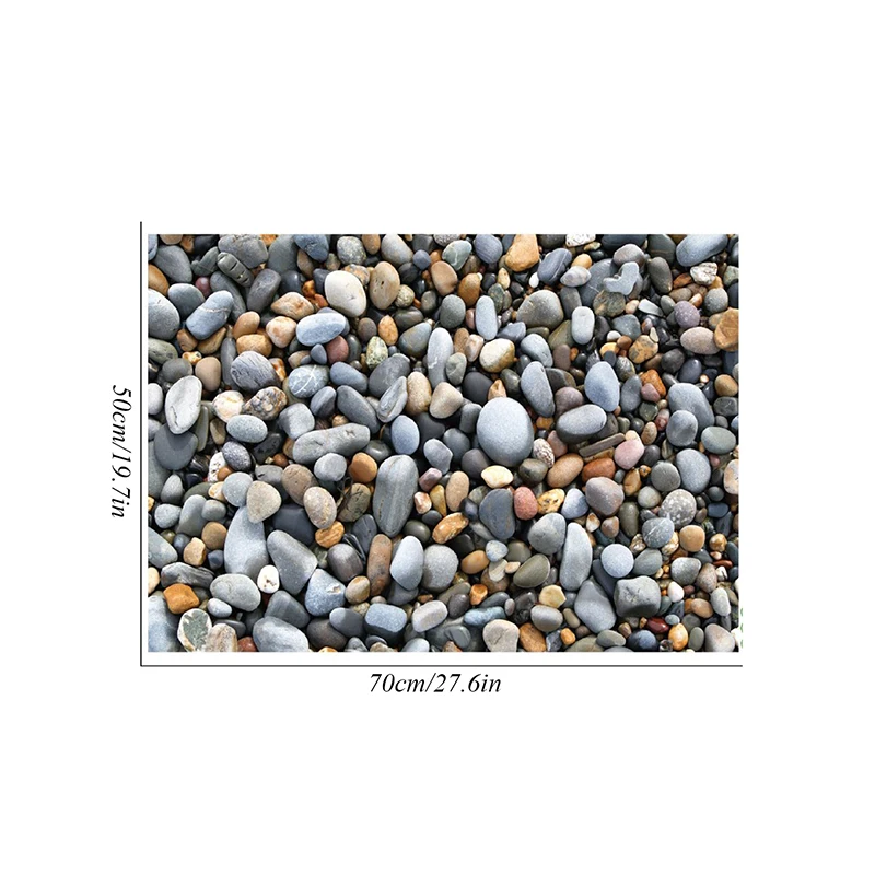 

PVC Wall Stickers Living Room Self-adhesive Tile Sticker Home Decoration 50x70cm Simulation Cobblestone Floor Stickers