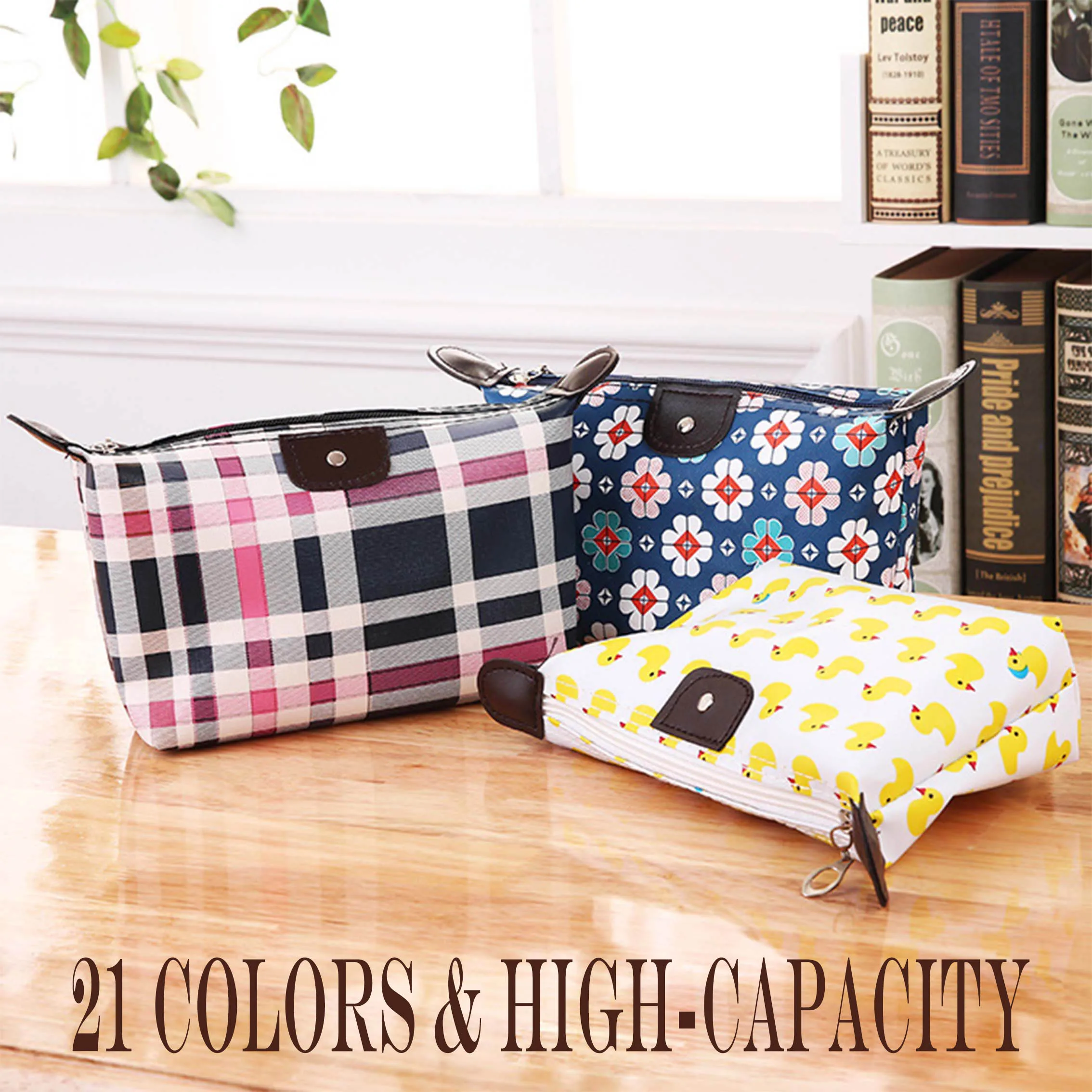 Мешок застежки молнии женскую сумку косметическая сумка косметичка набор