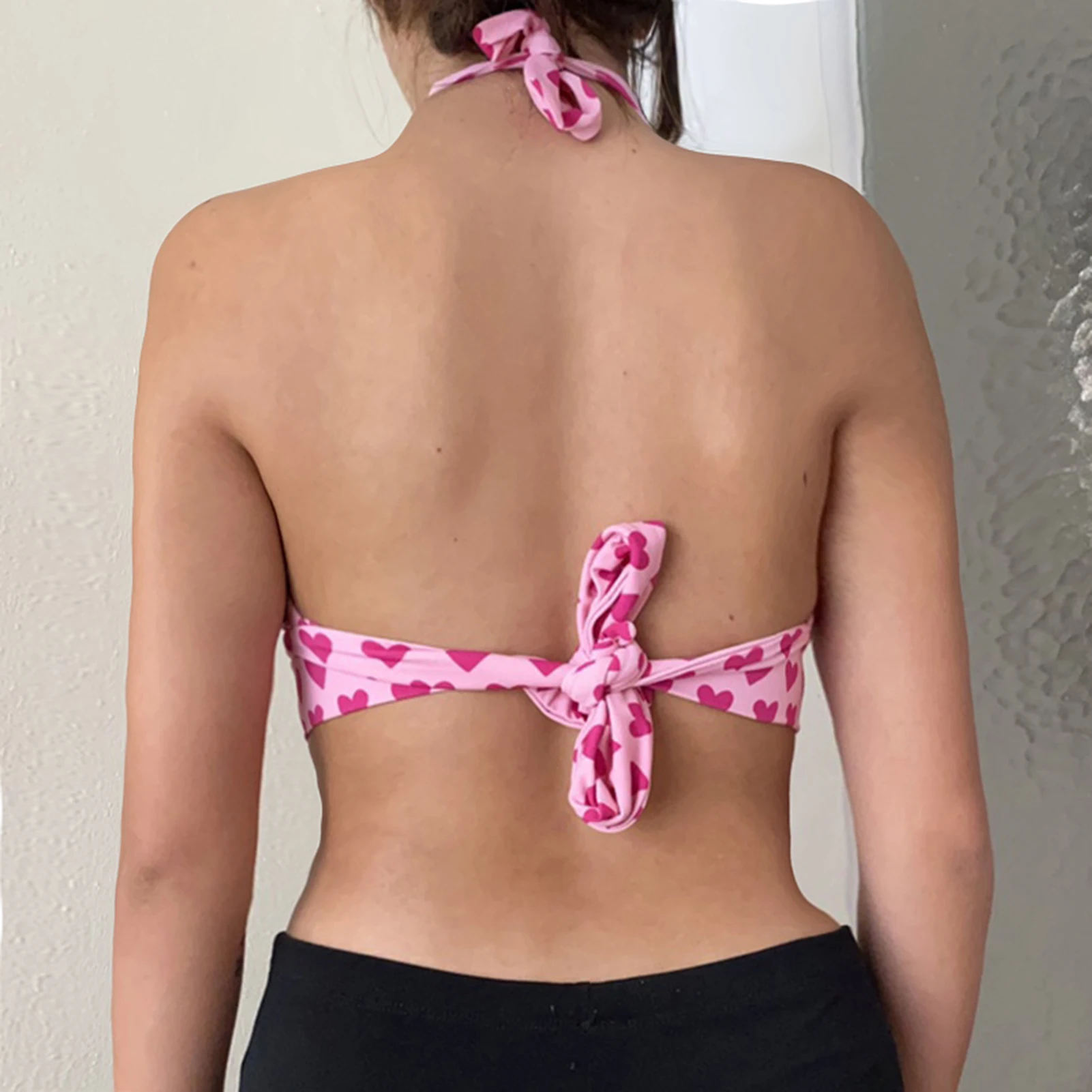 Женский спортивный бюстгальтер с V-образным вырезом пляжная одежда сексуальные