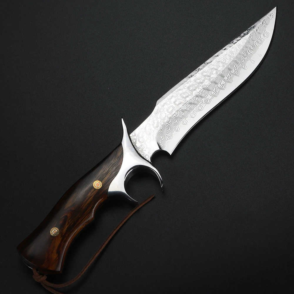 Outdoor camping damascus knife surviva lgear Hunting Knives tools Fishing Tactical Combat Self-defense High quality steel | Инструменты