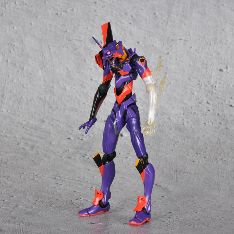 

Japanese Anime Action Figure Kaiyodoes EVA RevolTech Neon Genesis Evangelion EVA-01 TEST TYPE Awakening Model Collection