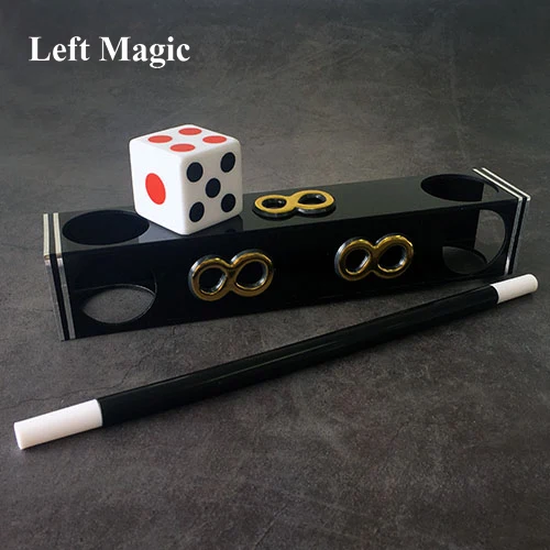 Jumbo Dice Tunnel Волшебные трюки кости пятна меняются в туннеле Magia Волшебная сцена