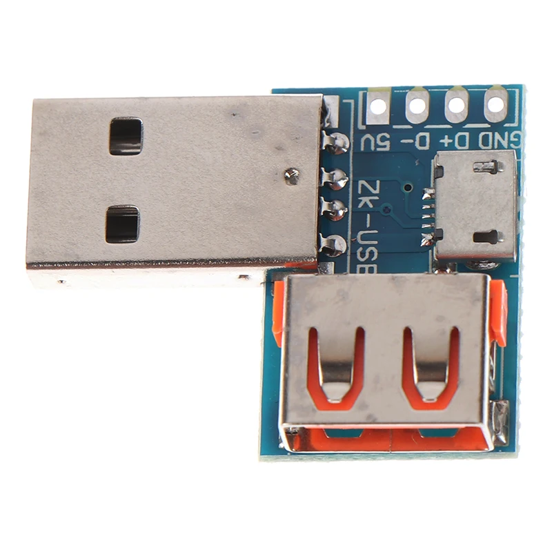 Тип A USB конвертер Стандартный мама папа к Micro 4P Клеммная плата адаптера 2 54 мм