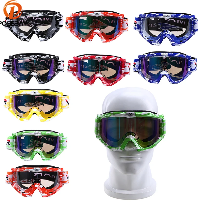 Регулируемые мотоциклетные очки POSSBAY маска велосипедные для мотокросса MX шлемы
