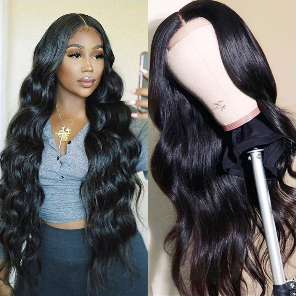 

Body Wave Lace Front Wig Brazilian Remy Human Hair Wigs Pre Plucked 4x4 Closure Wig 30 32 36 38 Inch Frontal Wig With Baby Hair