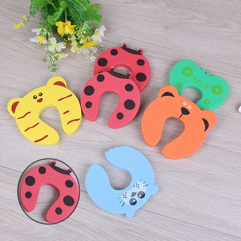 6 шт. ограничитель для двери защита детей креативный детский мультяшный животные