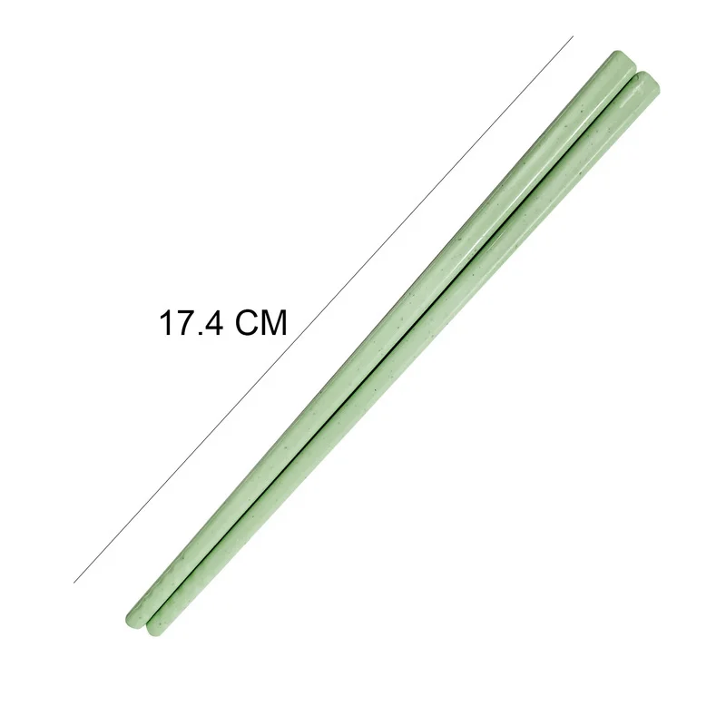 1 Pair of Wheat Straw Chopsticks Healthy Tableware Non-slip Chinese Chopsticks Kitchen Tools Reusable Sushi Food Tableware images - 6