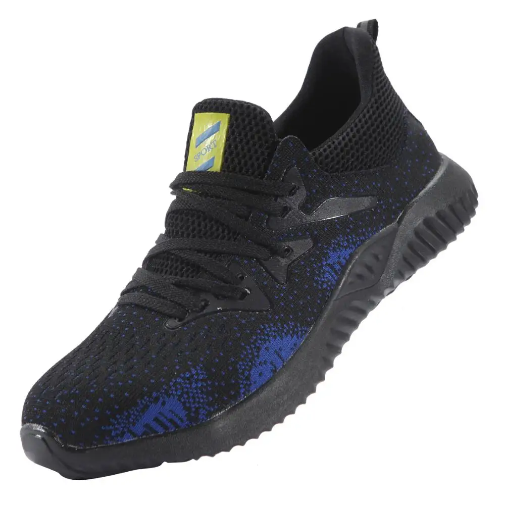 BlackBlue SUADEEX Safety Shoes Anti-smashing Work Boots Comfortable Steel Toe Indestructible Shoes Working Ankle Boots Anti-slippery - Цвет: BlackBlue
