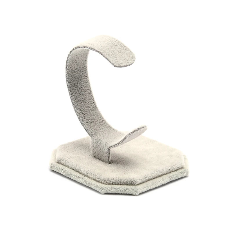 Вельветовая стойка для показа ювелирных изделий с-образным дизайном держатель