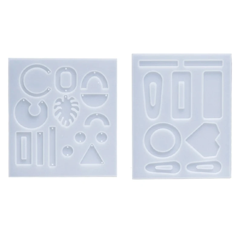 

Resin Crystal Epoxy Mold Hairpin Earrings Decorative Pendant Casting Silicone Mould DIY Crafts Jewelry Making Tool