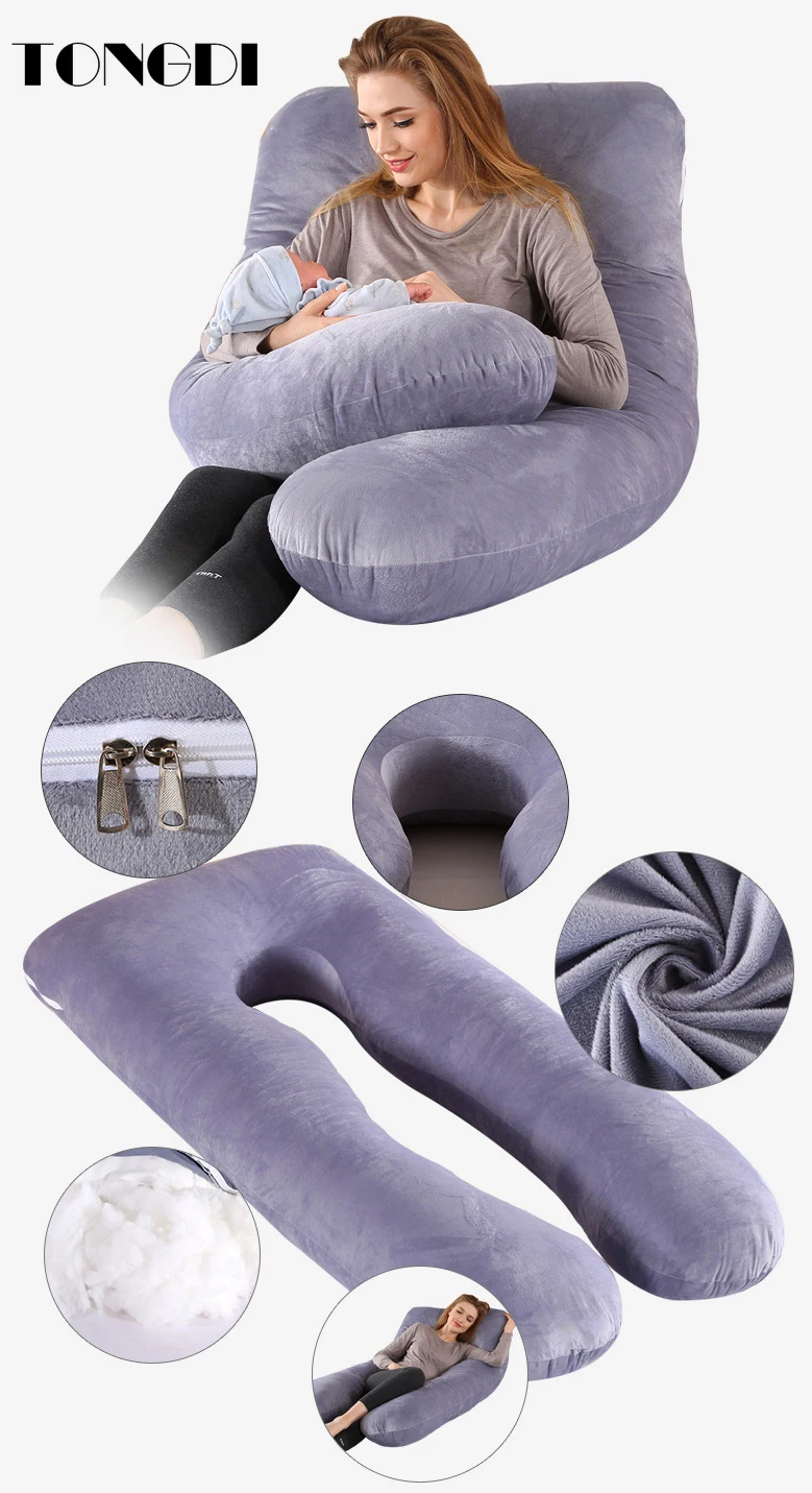 Подушка для сна TONGDI экологически чистая подушка защиты талии беременных