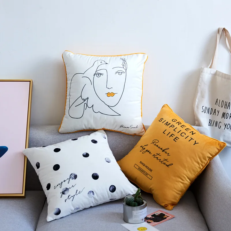 Роскошный светильник высокого качества бархатная наволочка для подушки