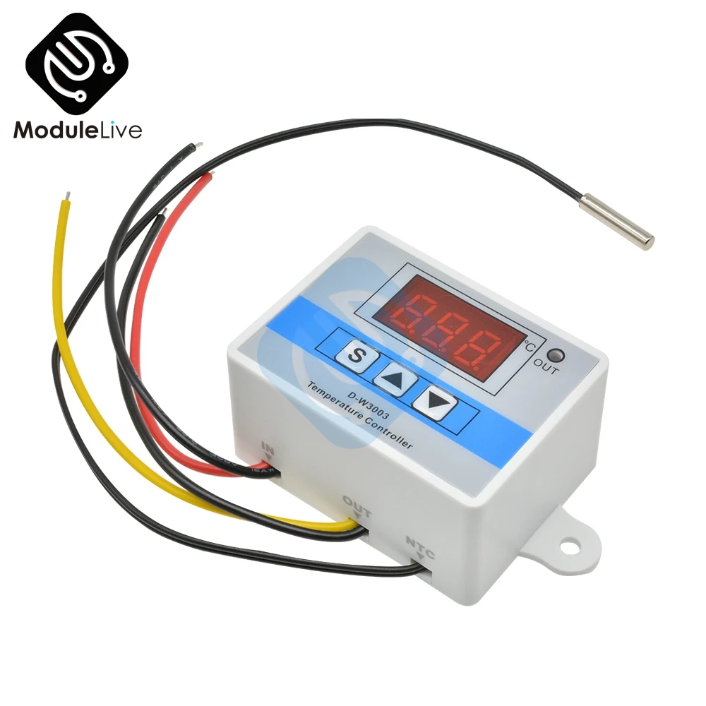 Цифровой светодиодный термостат постоянного тока 12 В W3003 регулятор температуры