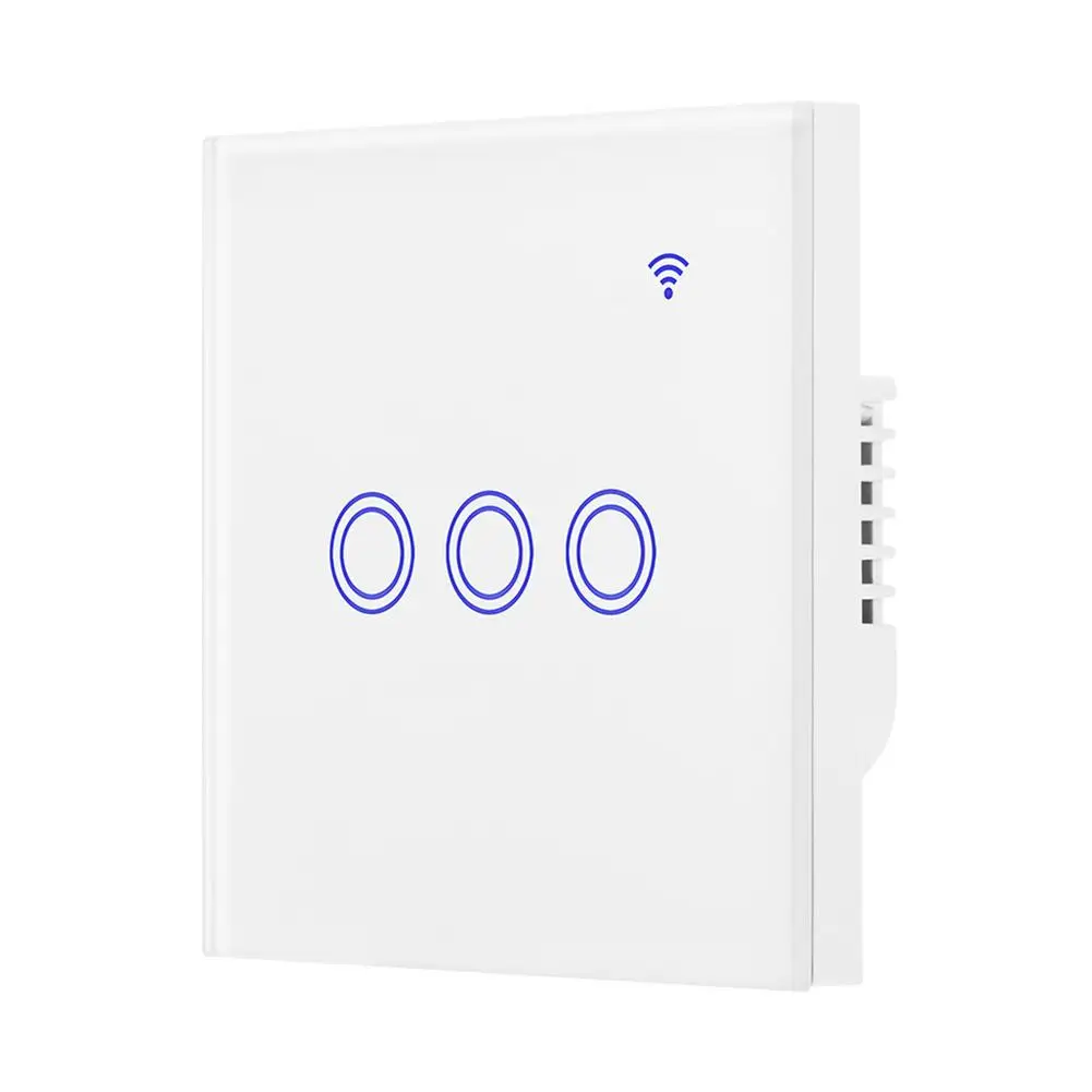 

WiFi Touch Wall Switch Smart Home Light Switch Work for Alexa Google Home APP Third-Party Voice Access To Alexa Google Home