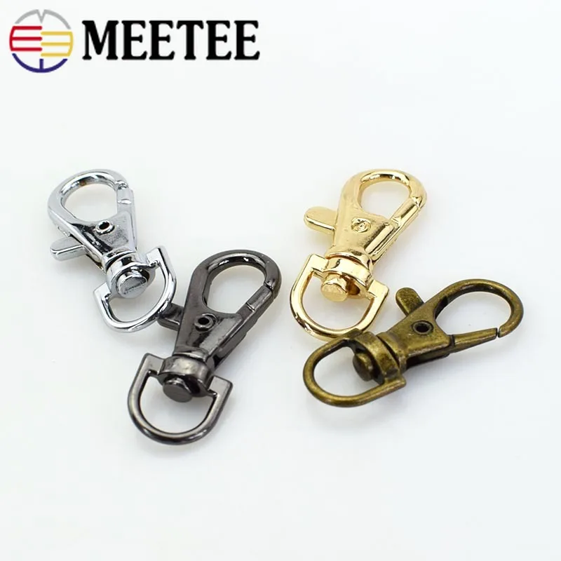 Meetee 20/50/100 шт. 10 мм металлический поворотный триггер Омаров застежки зажим