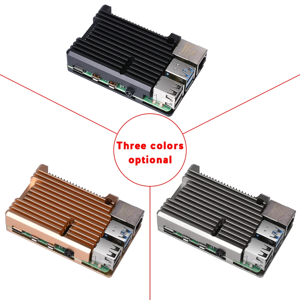 Чехол Raspberry Pi 4 из алюминиевого сплава металлический корпус Крышка корпуса