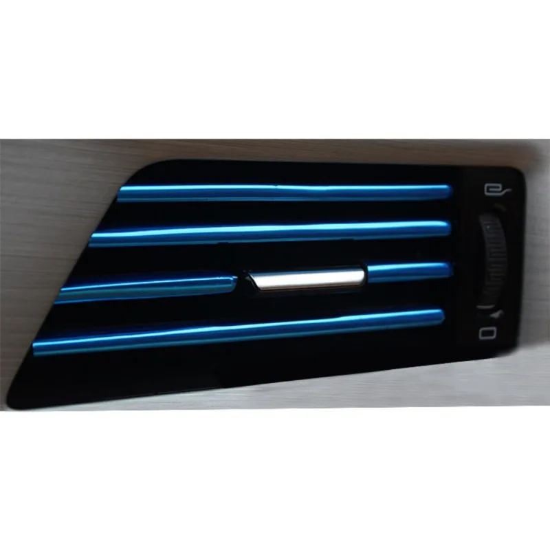U Shape DIY Car-styling Interior Air Vent Grille Switch Rim Trim Outlet Decoration Strip Moulding Chrome Silver | Автомобили и