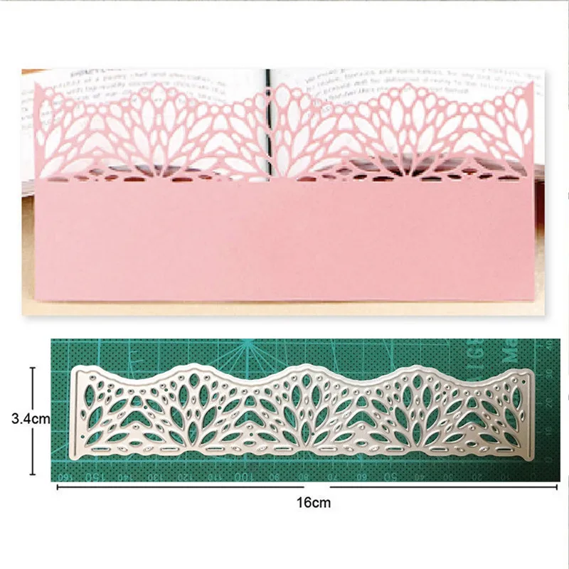 

Craft Dies Lace Edge Border Metal Cutting Dies Stencils Dies For DIY Scrapbooking Dies Paper Card Making Embossing Dies New 2021