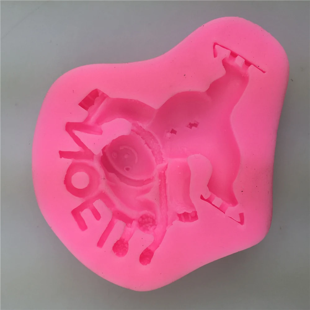 Силиконовая форма медведя помадка шоколадная для печенья кухонный десерт