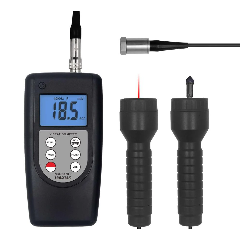 

LANDTEK VM-6370T Professional Vibration Tachometer Used for Measuring Periodic Motion Contact Tachometer and Photo Tachometer.
