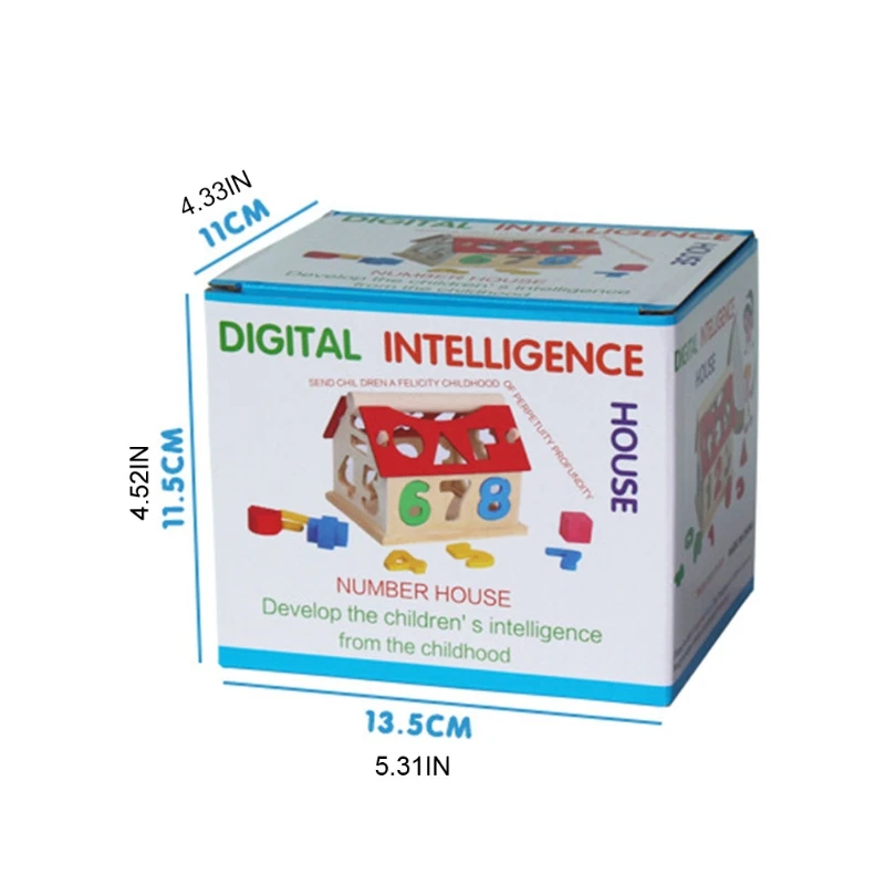 

A2UB Baby Learning Toy Wooden Puzzle Box Shape & Color Matching Game for Toddler