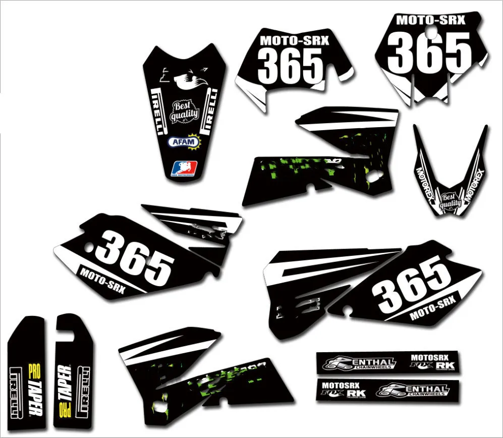 Наклейки для KTM EXC 2003 3M наклейки с бесплатными индивидуальными цифрами и именами