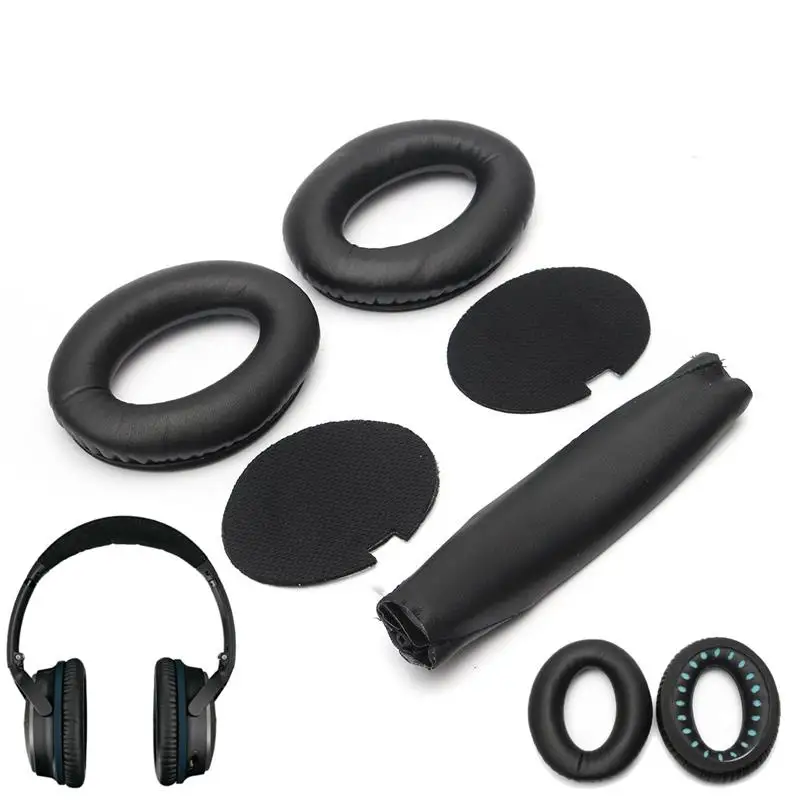 Soft Ear Pads Headband Cushion Earpads For BOSE for QuietComfort QC15 QC2 Headphone Replacement Sponge | Электроника