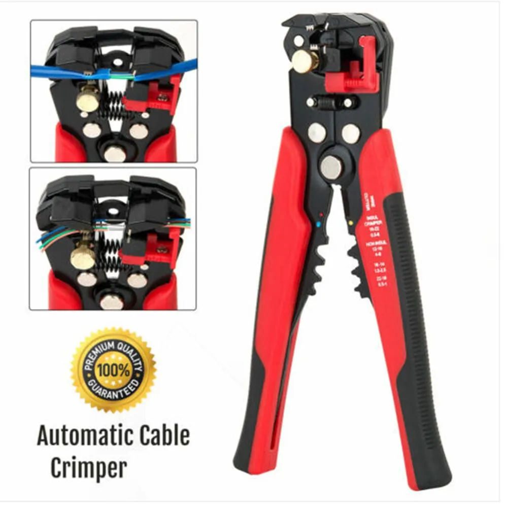 

Crimper Cable Cutter Adjustable Automatic Cable Wire Crimper Crimping Tool Crimping Pliers Terminal