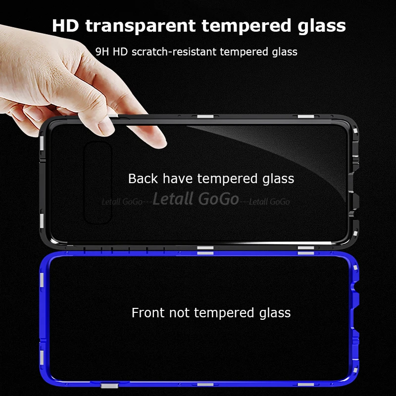 Full Body Protective Phone Case For Samsung Galaxy Note 10 Plus Magnetic S10 Note10 Cover Metal Bumber | Мобильные телефоны и