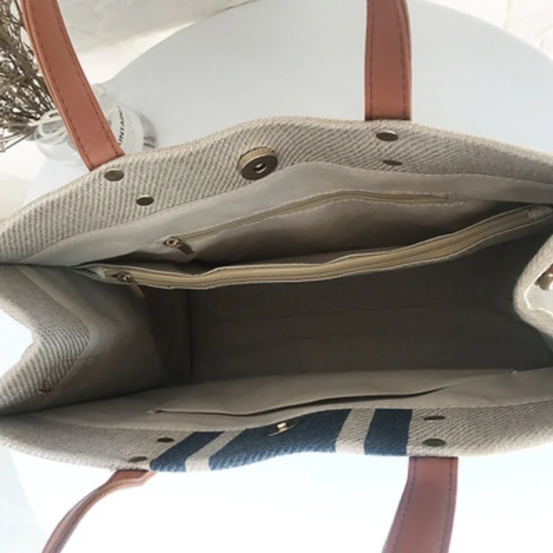 

Women's Canvas Bag 2021 Professional Business Commuter Briefcase Large Capacity Handbag Lady New Fashion Purse Sac Femme
