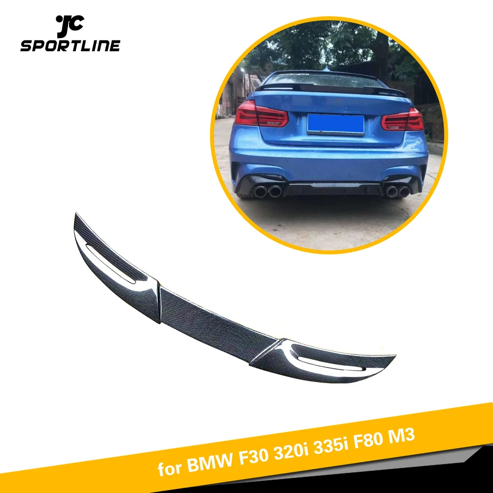 Задний спойлер для багажника из углеродного волокна BMW 3 серии F30 F35 F80 M3 2012 2018