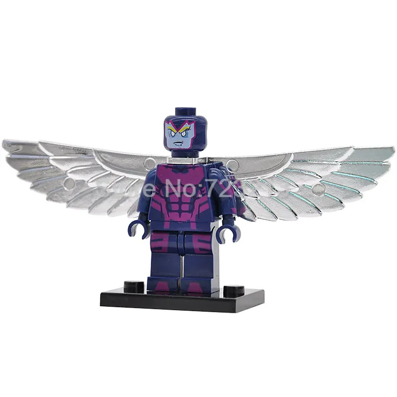 Archangel Одиночная фигурка супергероя, айсман X-men, проф. Х. Китти, прайд, белая королева, тигр, Архангел, Psylocke, строительные блоки, кирпичи, игрушки - Цвет: Archangel