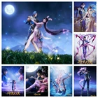 Алмазная живопись 5D сделай сам с мотивом аниме, вышивка крестиком, мозаика с полным заполнением, украшение для дома, подарок для ребенка