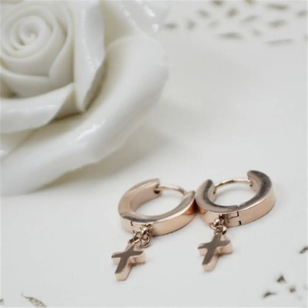 

1 пара, модные сапоги в панковском стиле, сапоги в винтажном стиле, в стиле ретро, религиозный Крест Ухо Шпильки пара серьги