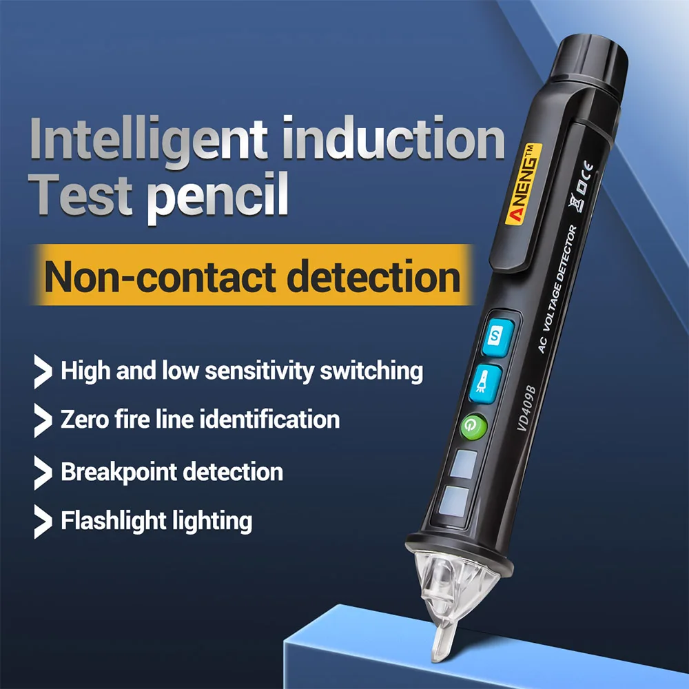 Светодиодный тестер VD409B Бесконтактный детектор напряжения переменного тока