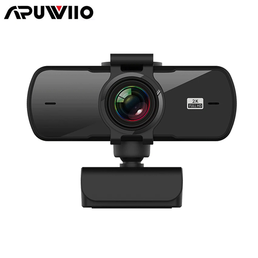 

2K 2560*1440P Web Camera Autofocus Webcam With Mic USB Web Cam For PC Computer Mac Laptop Desktop Conference Work