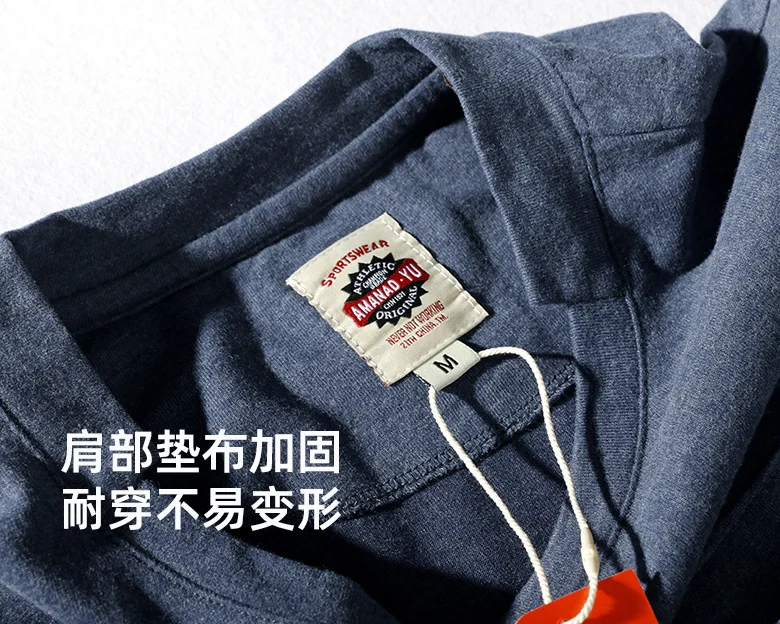 

2021 Summer New Pocket Solid Color T-shirt Men's Fashion Short Sleeve O-neck Slim Simple 100% Cotton Washed Old Bottoming Tops