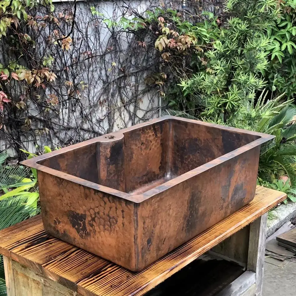 Cangler кухонная раковина медная скандинавский Латунный Припой с ручным изгибом