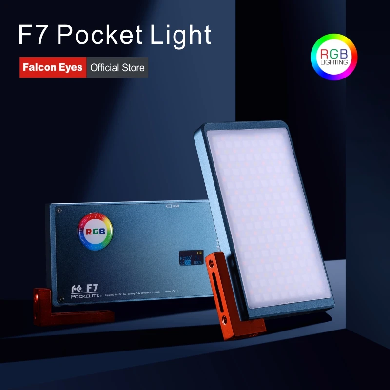 Falcon Eyes 12W RGB светодиодный карманный мини светильник для камеры с режимом