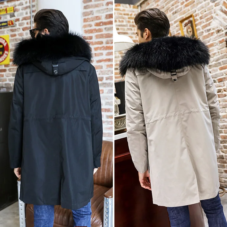 2019 г. Yiwu лидер продаж длинное пальто со съемным капюшоном и меховым воротником