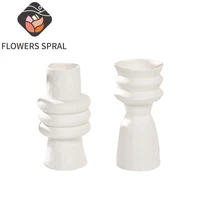 ins ceramic vase modern minimalist home room dining table decoration creative dried flower hydroponic vase decoration