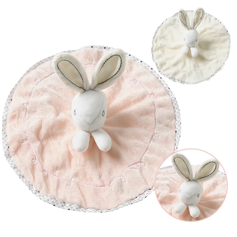 

Cute Plush Rabbit Doll Toys Baby Pacifier Bunny Soothing Towel Infant Soft Security Blanket Sleep Friend