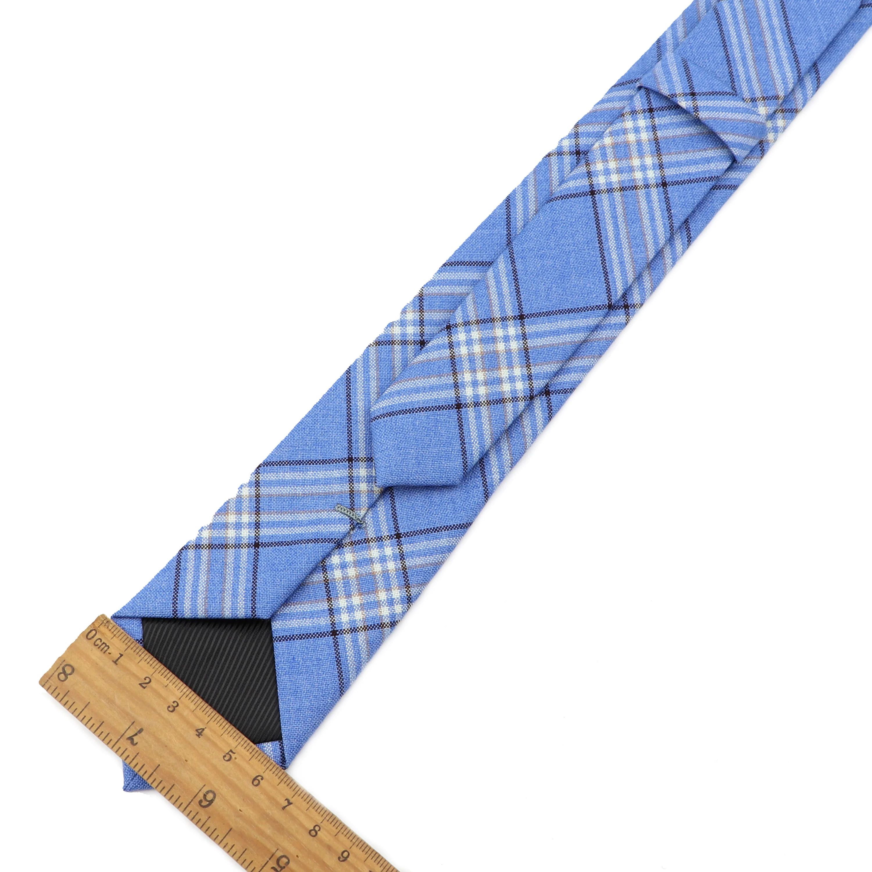 Клетчатый Полосатый Мягкий тканевый галстук TR 6 5 см качественный тонкий для